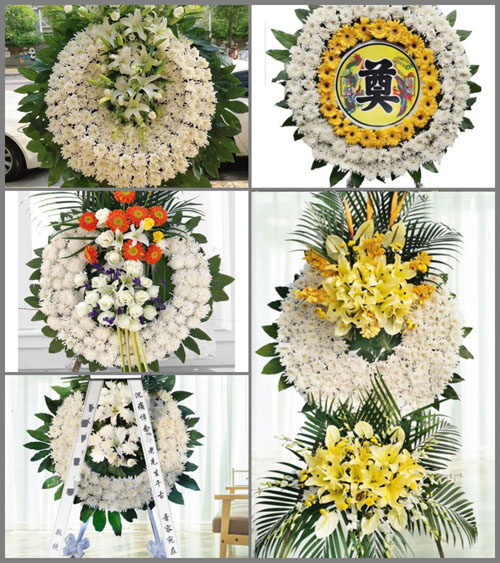 湖南邵阳洞口县竹市镇上桥村花圈速递